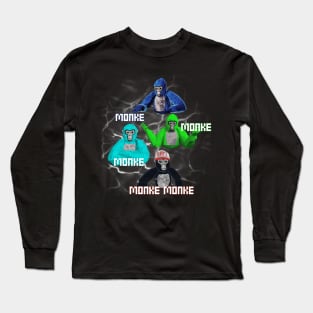 Gorilla Tag Monke Monke VR Gamer Long Sleeve T-Shirt